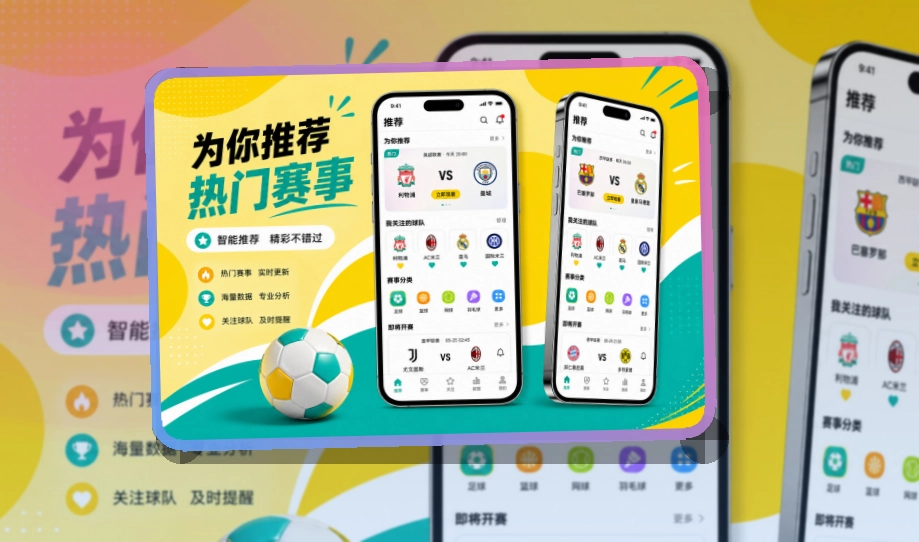 赛事控制台 · 直播比分App · 今日赛事打开就看界面展示